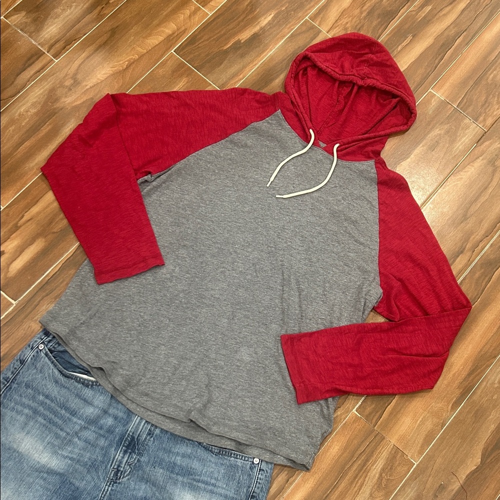 Mossimo Supply Co. Red and Gray Hoodie